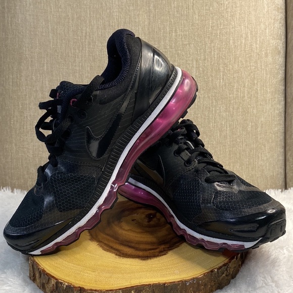 Nike Air Max 2010 Flywire Wineberry Black Running Shoes 386374-007 - Picture 9 of 9